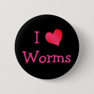 Bóton Redondo 5.08cm Adoro Worms