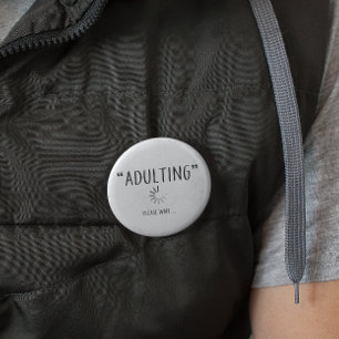 Bóton Redondo 5.08cm Adulto 18º Aniversário com Ideias para 18 Anos