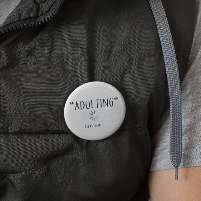 Bóton Redondo 5.08cm Adulto 18º Aniversário com Ideias para 18 Anos (Criador carregado)