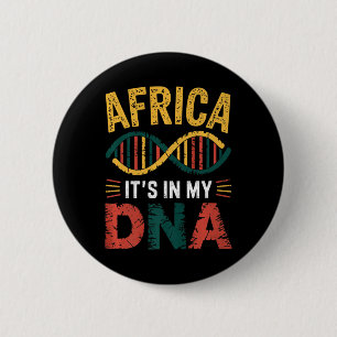 Bóton Redondo 5.08cm África Está no Meu Patrimônio Africano Dna