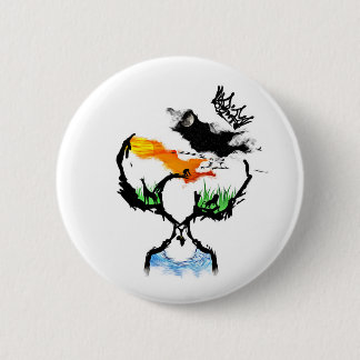 Bóton Redondo 5.08cm África Mãe