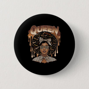 Bóton Redondo 5.08cm Afro-Americano Por Forte Mulher Negra Educada Q