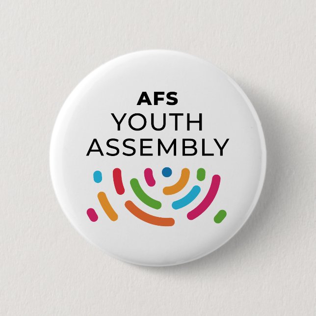 Bóton Redondo 5.08cm AFS Youth Assembly Button (Frente)