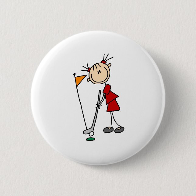 Bóton Redondo 5.08cm Afundando a tacada leve do saco verde (Frente)