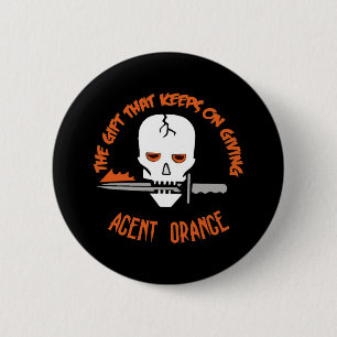 Bóton Redondo 5.08cm Agent Orange a OBSCURIDADE do presente
