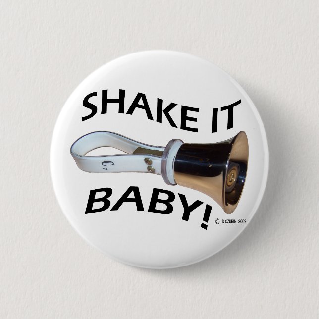 Bóton Redondo 5.08cm Agite, Querida! (Frente)