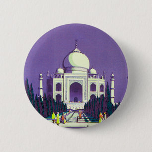 Bóton Redondo 5.08cm Agra ~ Taj Mahal