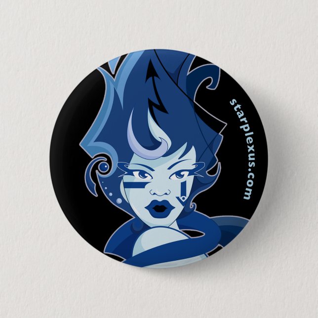 Bóton Redondo 5.08cm água para congelar o botão (Frente)