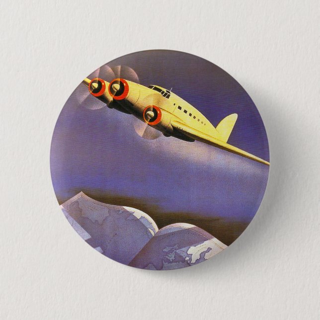 Bóton Redondo 5.08cm Ala Littoria (Frente)