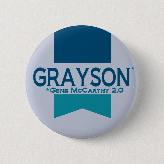 Bóton Redondo 5.08cm Alan Grayson para o presidente 2012 (Frente)