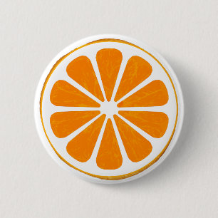 Bóton Redondo 5.08cm alaranjado. híbrido. botão