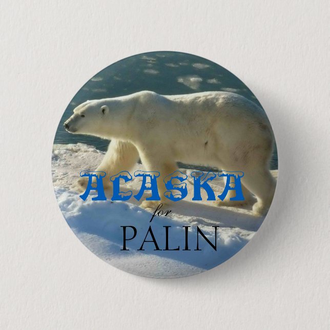 Bóton Redondo 5.08cm Alaska para Palin (Frente)