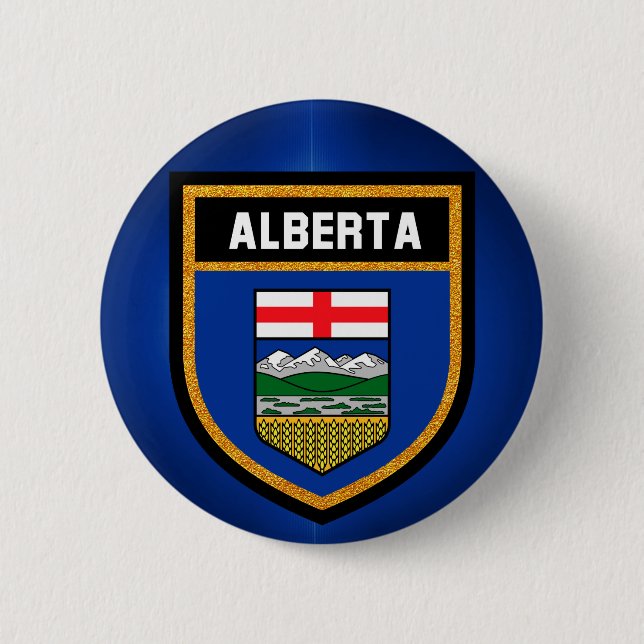 Bóton Redondo 5.08cm Alberta Flag (Frente)