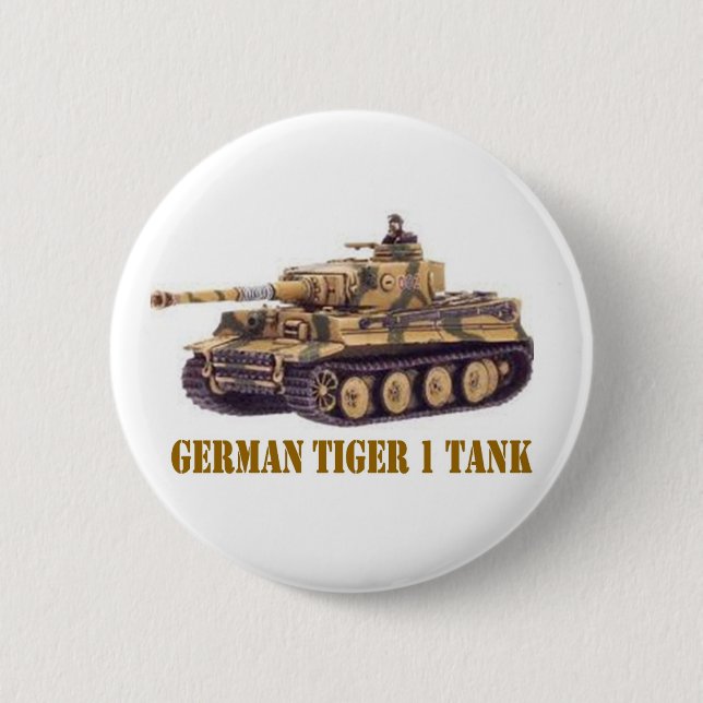BÓTON REDONDO 5.08CM ALEMÃO TIGER 1 TANK (Frente)