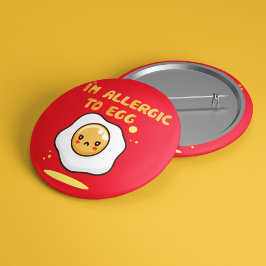 Bóton Redondo 5.08cm Alergia à sensibilidade à alergia dos ovos