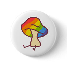 Alfinete de Cogumelo Orgulho Gay