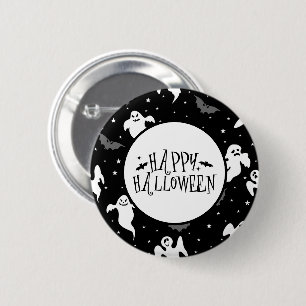 Bóton Redondo 5.08cm Alfinete de Fantasma de Halloween
