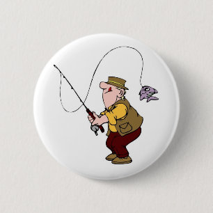 Bóton Redondo 5.08cm alfinete pescador