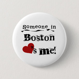 Bóton Redondo 5.08cm Alguém em Boston