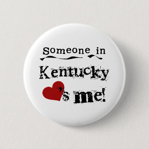 Bóton Redondo 5.08cm Alguém em Kentucky ama-me