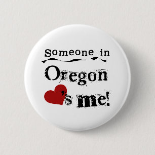 Bóton Redondo 5.08cm Alguém em Oregon ama-me
