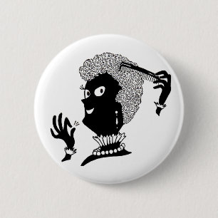 Bóton Redondo 5.08cm Alice fazendo ela