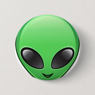 Bóton Redondo 5.08cm alienígena emoji