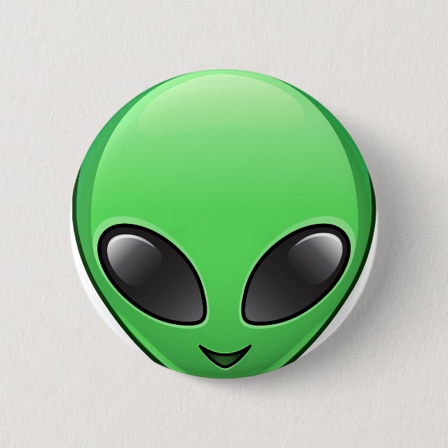Bóton Redondo 5.08cm alienígena emoji (Frente)