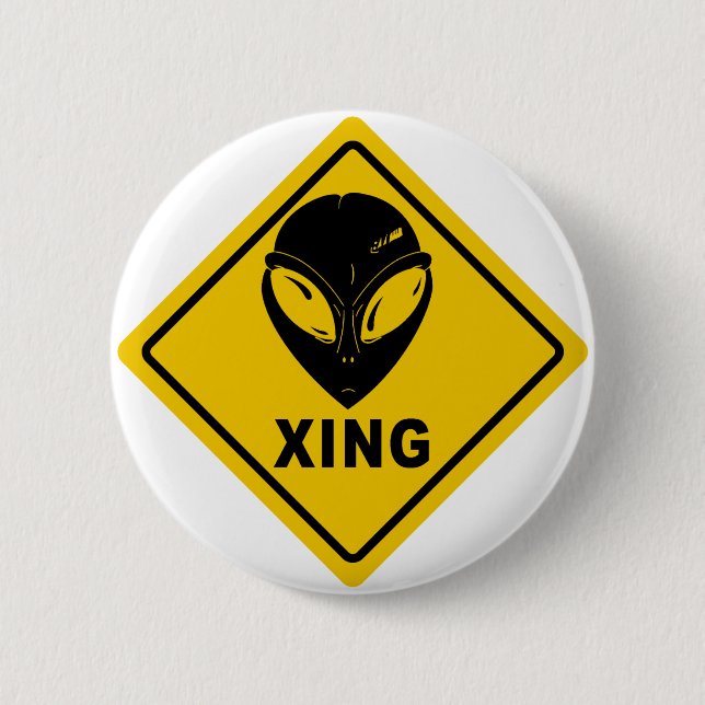 Bóton Redondo 5.08cm Alienígena X-ING (Frente)