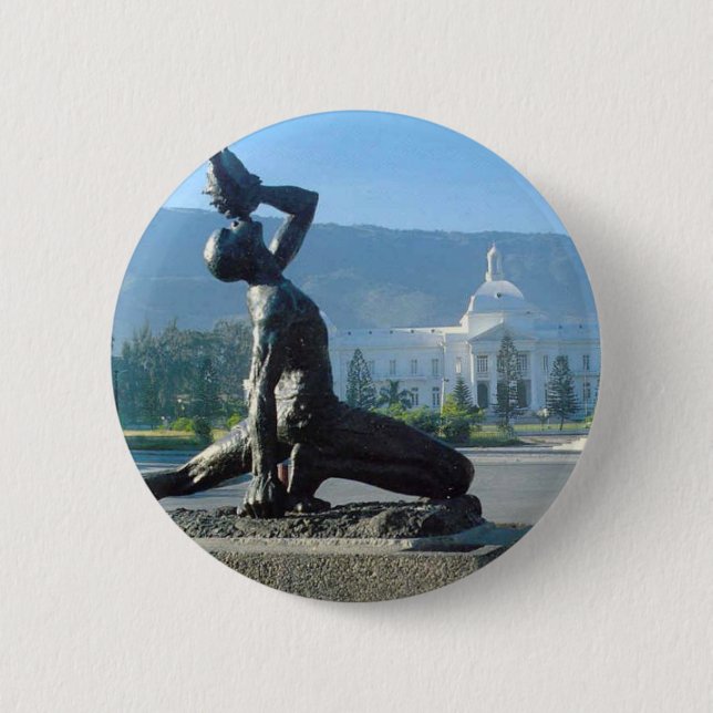 BÓTON REDONDO 5.08CM ALIVIO DO TERREMOTO DE HAITI (Frente)