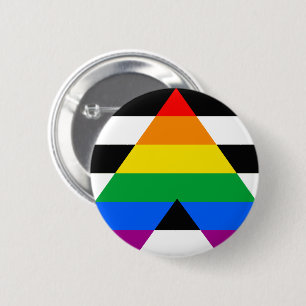 Bóton Redondo 5.08cm Ally Pride Flag