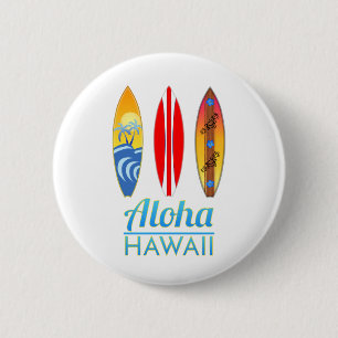 Bóton Redondo 5.08cm Aloha Hawaii Surfboards