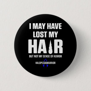 Bóton Redondo 5.08cm Alopecia Sensibilização Cabelo Perda Sobrevivência