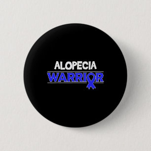 Bóton Redondo 5.08cm Alopecia Warrior Hair Losse Fita de Sensibilização