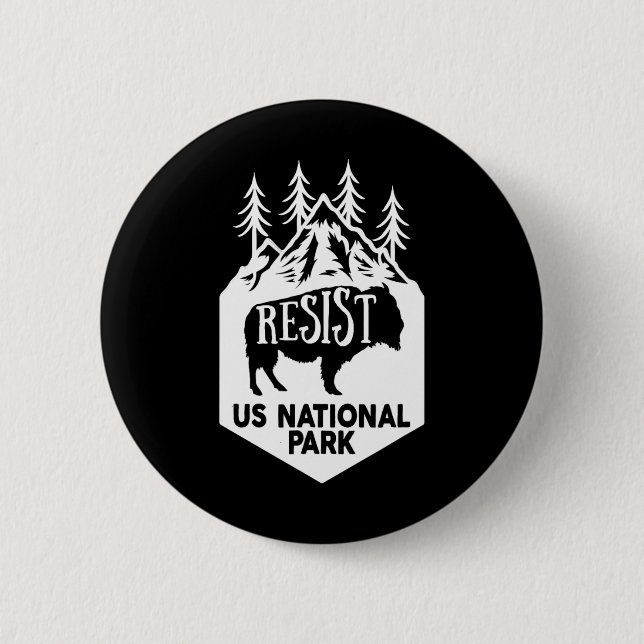 Bóton Redondo 5.08cm Alt Us National Park Resist Service (Frente)