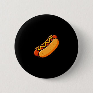 Bóton Redondo 5.08cm Amante de cachorro-quente de bolso de pão de fast-