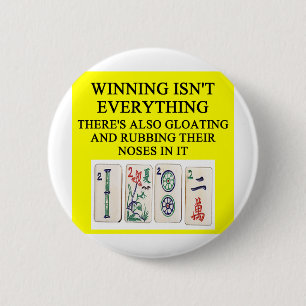 Bóton Redondo 5.08cm Amante de MAHJONG