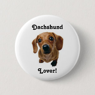Bóton Redondo 5.08cm Amante do Dachshund!