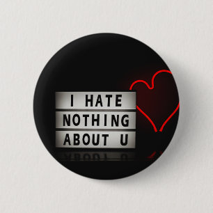 Bóton Redondo 5.08cm Amar luzes vermelhas Posters estéticos de arte