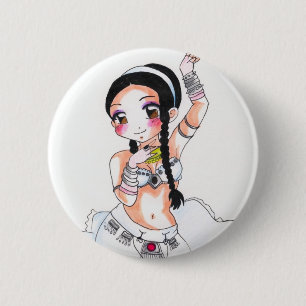 Bóton Redondo 5.08cm Amaranto Chesire