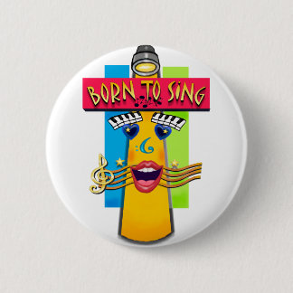 Bóton Redondo 5.08cm Amarelo