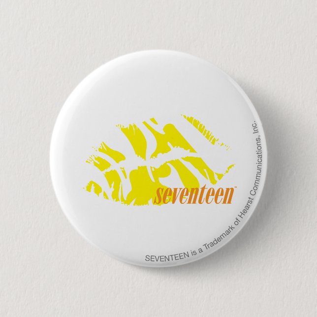 Bóton Redondo 5.08cm Amarelo da zebra (Frente)
