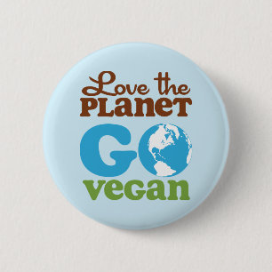 Bóton Redondo 5.08cm Ame o planeta vão Vegan