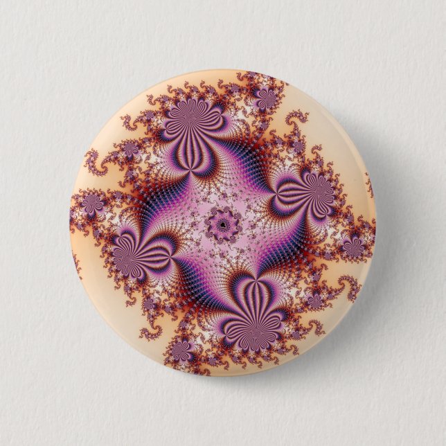 Bóton Redondo 5.08cm Ameixas de Açúcar - Fractal (Frente)