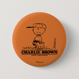 Bóton Redondo 5.08cm Amendoins Charlie Brown Jogando Bola