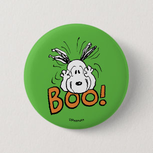 Bóton Redondo 5.08cm Amendoins Snoopy Boo