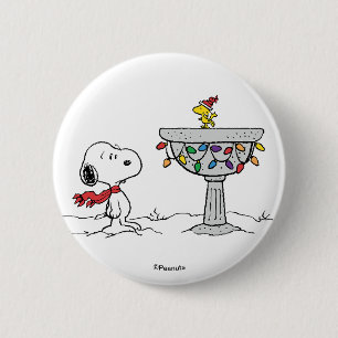Bóton Redondo 5.08cm Amendoins Snoopy & Woodstock congelado