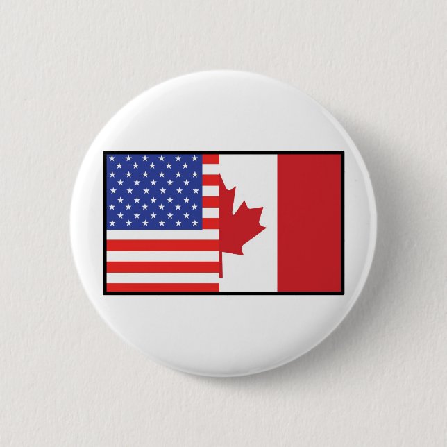 Bóton Redondo 5.08cm América Canadá (Frente)