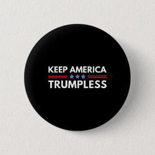 Bóton Redondo 5.08cm América Engraçada Com Engraçado Anti Trump 2024 Pr