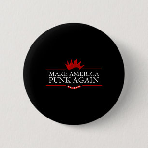 Bóton Redondo 5.08cm America Punk Novamente Anti Trump Rock Idea